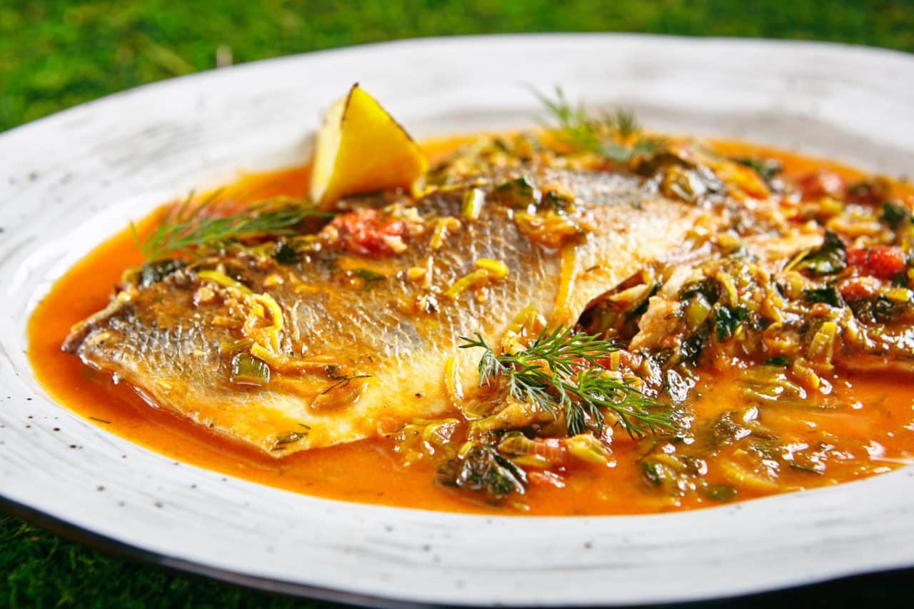 Braised Black Sea Bass Northern Wind Seafood